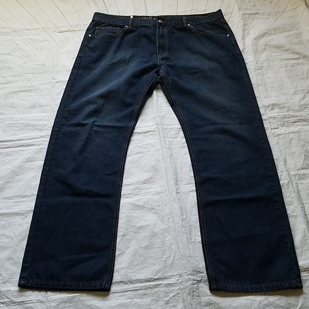Linea Oumo Men's blue Jeans  Relaxed Staight Fit